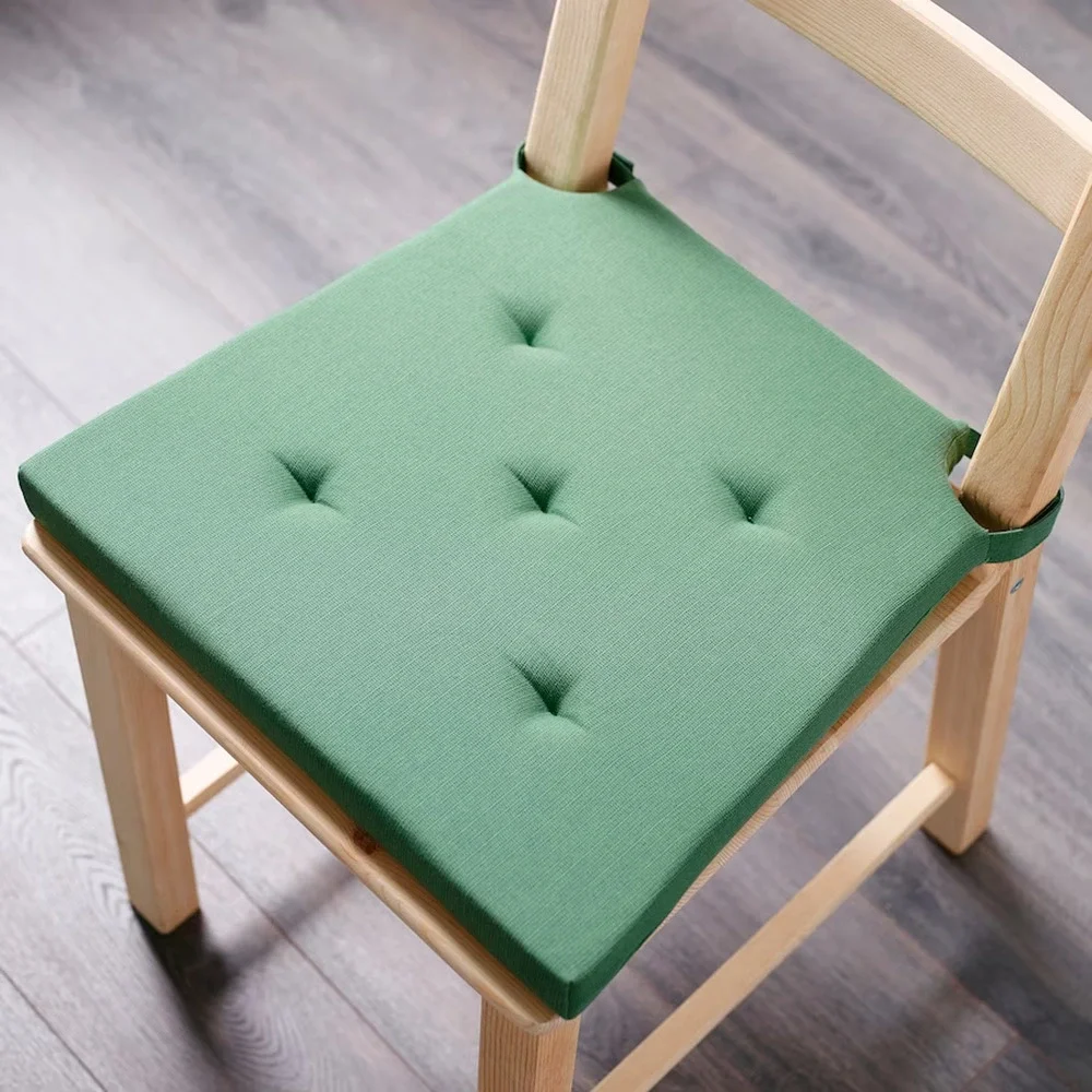 IKEA | JUSTINA Chair Pad, Green, 17/14